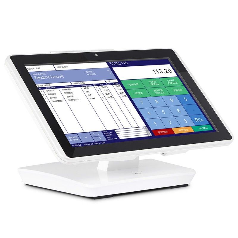 Caisse enregistreuse tactile Windows Oxhoo DANDY - Écran 15.6'' True Flat Wide, Processeur Intel 3965U, SSD 120Go_1