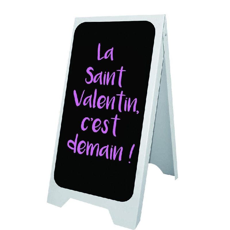 Chevalet en polystyrène avec ardoise double face - 55x100cm_1