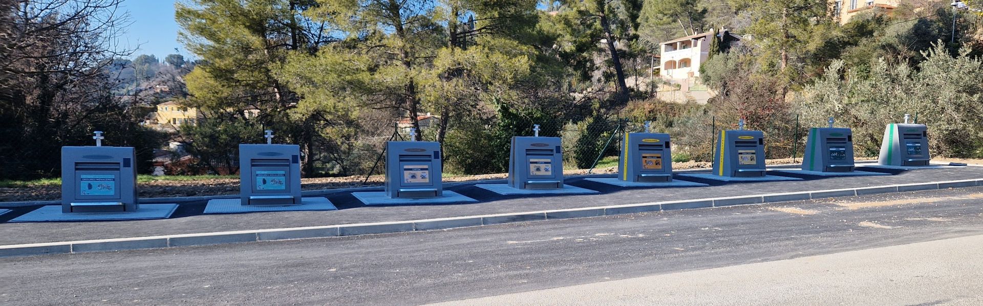 Conteneur d'apport volontaire enterré avec cuvelage en béton de classe XS3_1