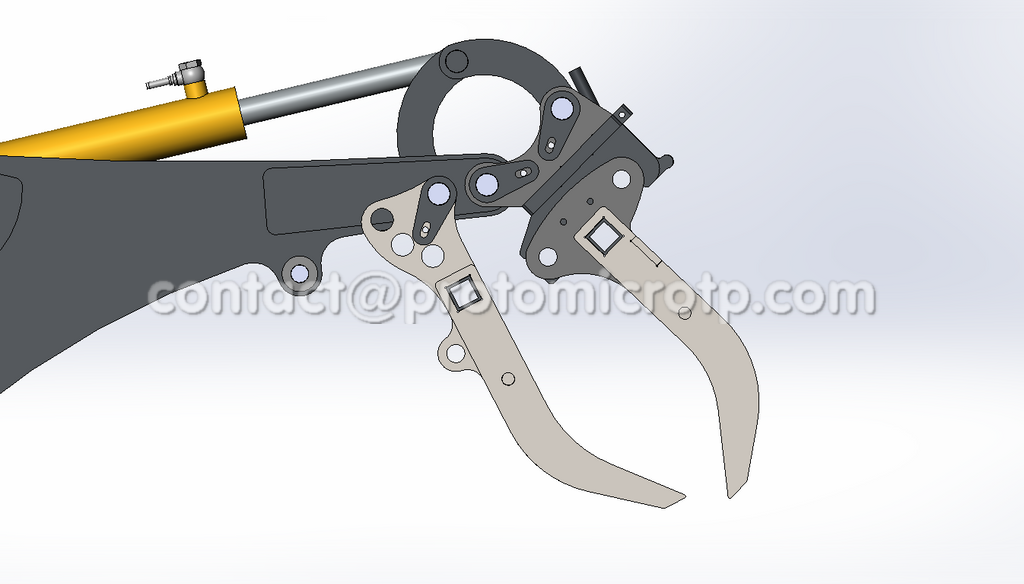 Godet rateau + pouce grappin 40cm/60cm/90cm_1