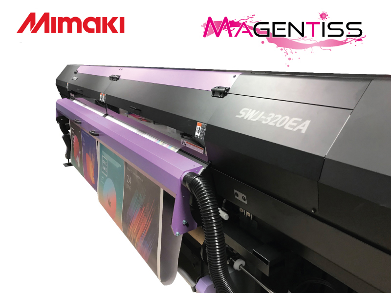 Imprimante solvant très grand format - Gamme Graphique - Mimaki SWJ-320EA - 3,2m de large, haute vitesse, MAPS4 et NRS_1