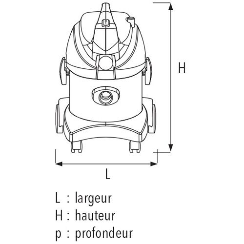 Jet 15 i - Aspirateur poussière et eau - Sidamo - Cuve inox 20L - Moteur 1450W - Décolmatage manuel_1