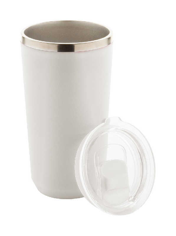 Mug thermos isotherme en acier inoxydable - double paroi avec couvercle - 500 ml_1
