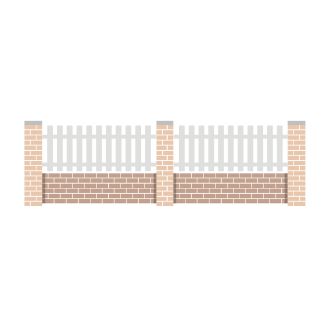 Barbat - Clôtures en PVC Sothoferm avec lames ajourées verticales 80x28 mm et traverses 40x40 mm - Teintes standard ou sur mesure_0