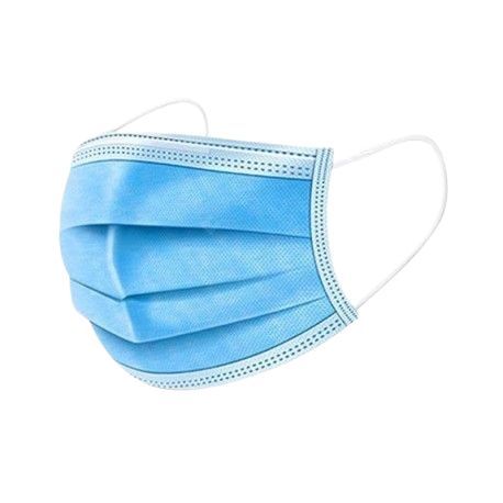 Boîte de 50 masques chirurgicaux jetables bleus non stériles - Type IIR adulte - Marque MIF MEDICAL_1