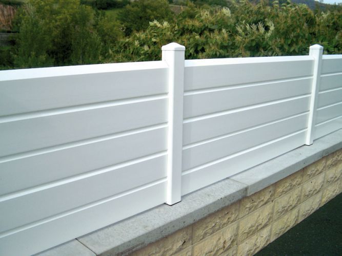 Clôture persienne - morey production - en pvc - largeur : 1800 mm_1