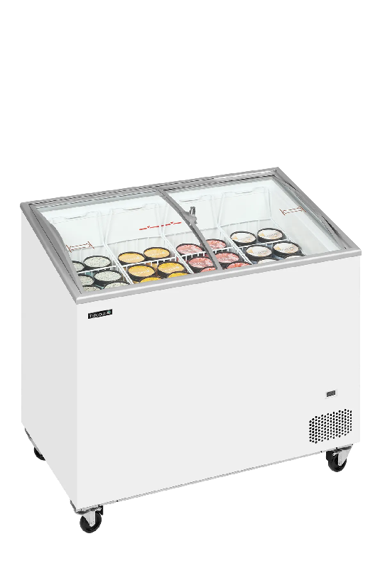 Congélateur vitré de crème glacée IC301SCEB (264 / 230) blanc TEFCOLD_1