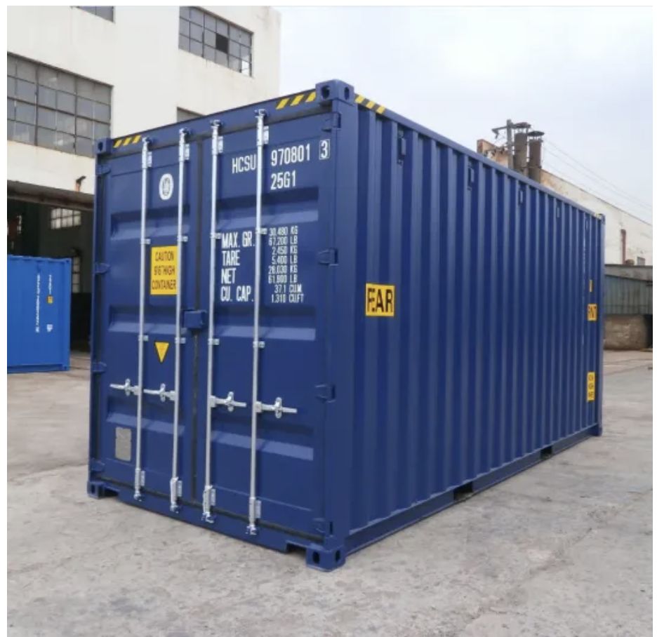 Conteneur de stockage étanche à l'eau et à l'air 20 pieds - DRY double portes (20'DD/double doors) - structure acier robuste_1