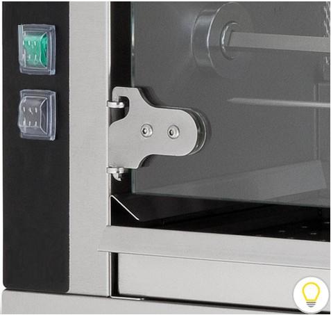 Rôtissoire professionnelle à gaz avec 4 broches pour 20 poulets_1