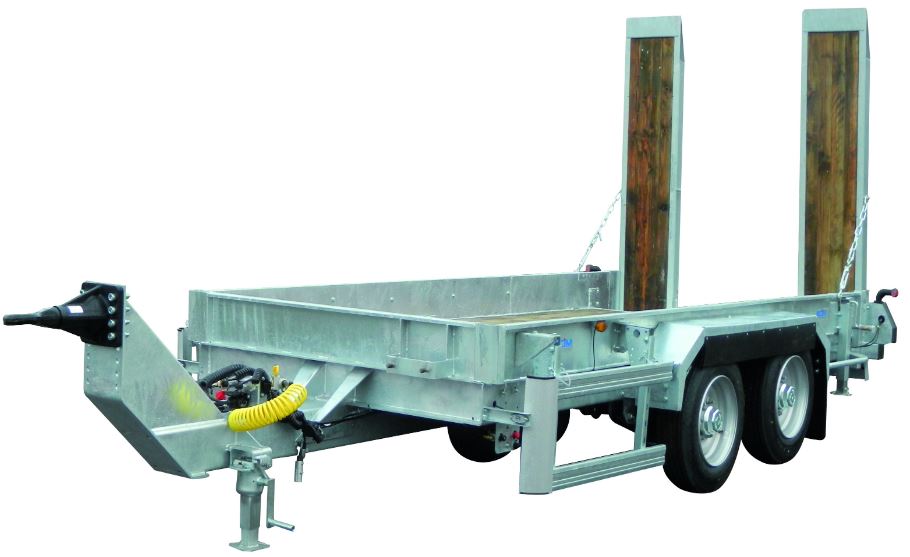 Transporteur d'engins 6 tonnes à 2 essieux freinés et châssis galvanisé