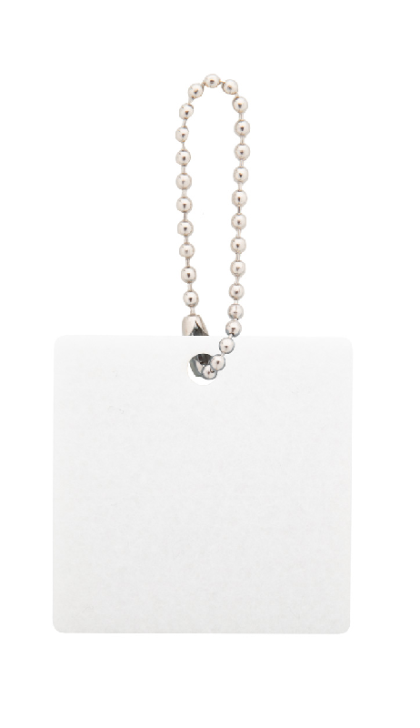 Porte-clé personnalisé carré en feutre RPET - Impression couleur sur une face - Minimum 100 pièces_1