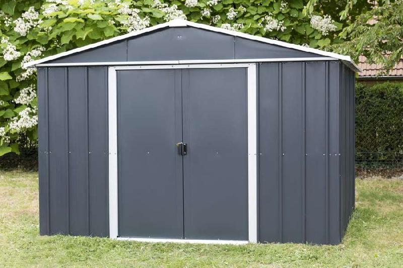 Abri métal 108aeyz - YARDMASTER - 7,18 m² - h. 202 cm - gris anthracite_1
