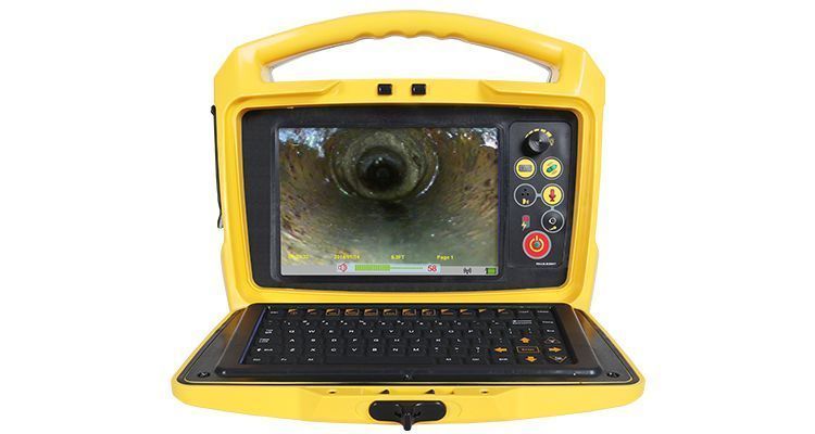 Caméra d'inspection vidéo professionnelle Vivax-Metrotech vCam-6 HD - sonde intégrée - image horizontale - fil d'eau_1