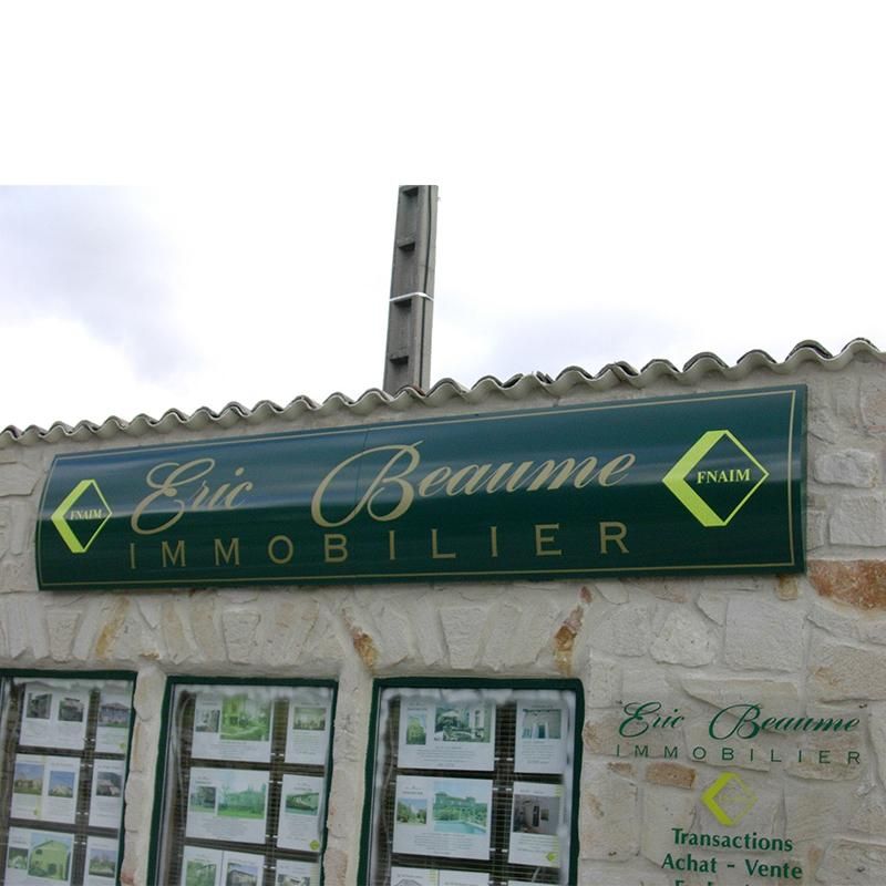 Cléopâtre - panneau d'enseigne murale galbée - dediservices - 2(l) x 0,60(h) m_1