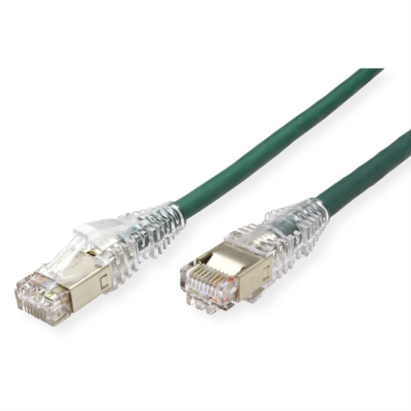 Cordon dätwyler cat.6a (classe ea) s/ftp, cu 7702 flex lsoh, amp v2, vert, 2 m_1