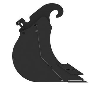 Godet d'excavation-mini-pelle - caterpillar finance france - 500 mm (20 in) - poids 39 kg_1