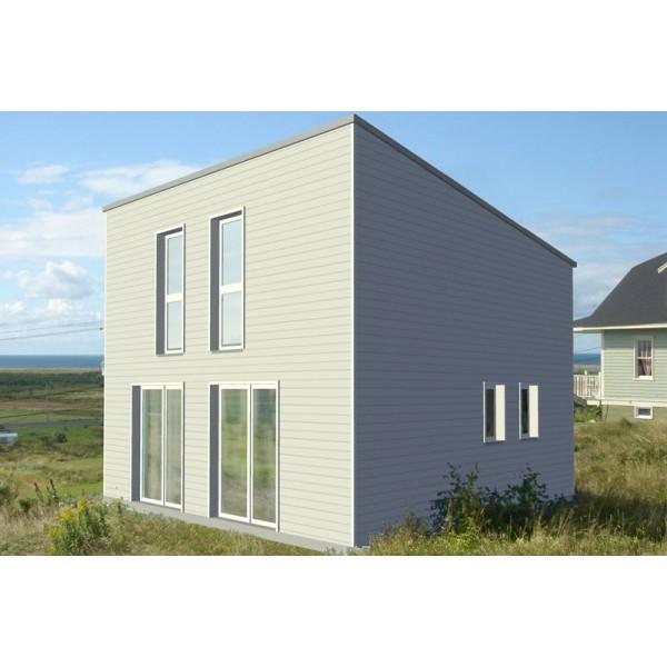 Maison à ossature en bois à étages optimale 2 / surface habitable 70 m² / 3 pièces / toit monopente / hors d'eau hors d'air_0