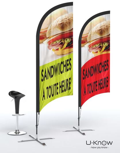 Oriflamme aile d'avion 2,40m - WF 240_1