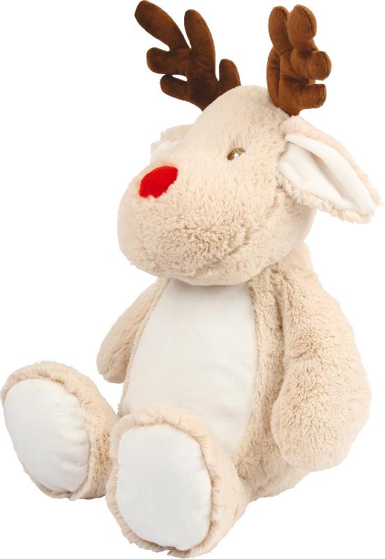 Peluche zippée Renne - 46 cm - Rembourrage amovible - Réf: MM560 - Marque Mumbles_1