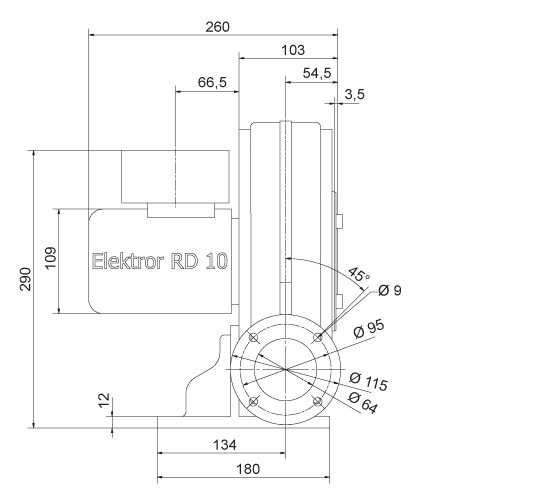 RD 10 - Ventilateur radial ATEX Elektror - Jusqu'à 90 m³/min et 6.800 Pa - Protégé contre les explosions_1