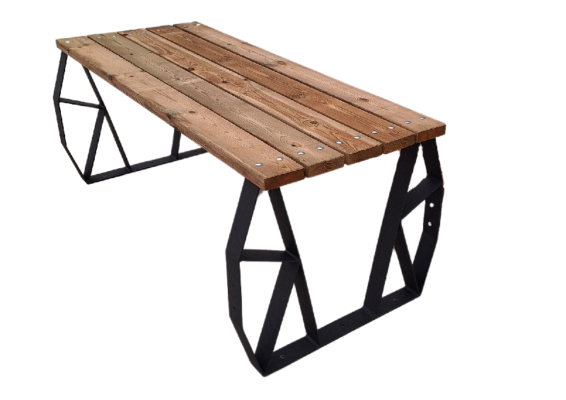 Table pique nique Kompose en Pin - Table Lg : 194 cm - Plateau La : 76.5 cm - Assise Ht : 44 cm_1