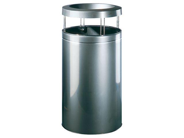 Big Ash - Poubelle cendrier robuste avec serrure et couvercle amovible - Fixation par arceaux métalliques_2