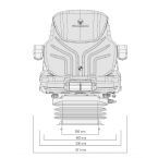 Siège de tracteur - Grammer AG - Maximo Comfort Plus tissu agri - Course de la suspension : 100 mm - 56076_1