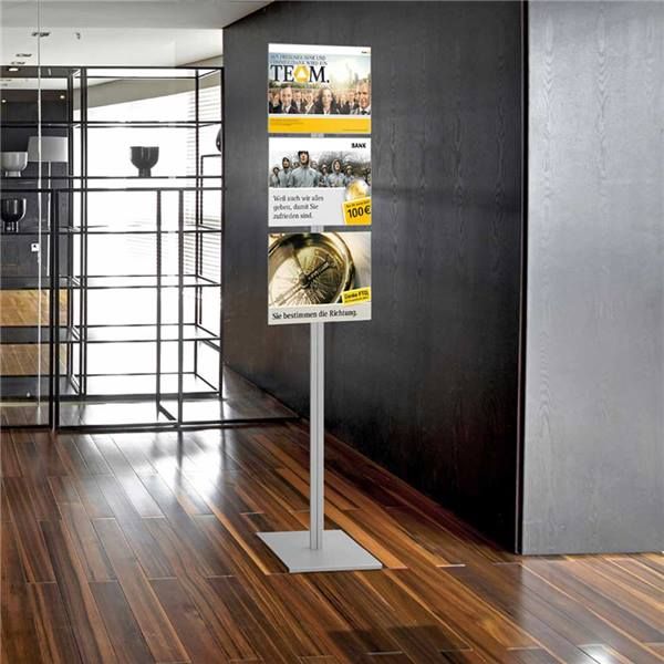 Totem modulable - Direct Signalétique - Pied en aluminium avec insertion affiche_1