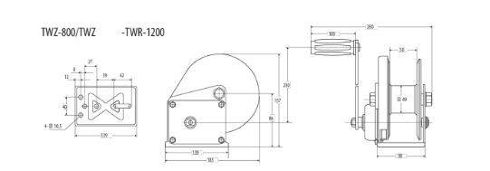 Treuils manuels TWZ/TWR - Rema Holland B.V - diamètre du câble 4 à 8 mm - marquage CE_1