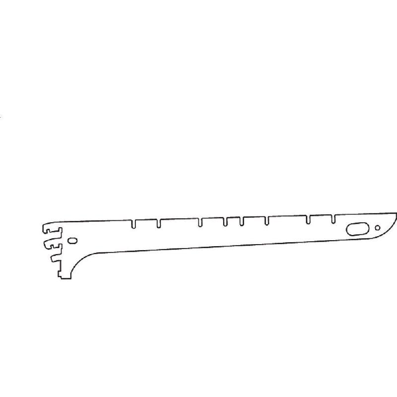 Console P25 H316 mm - pour tablette prof. 309mm - droite ou inclinable - crème acier_1