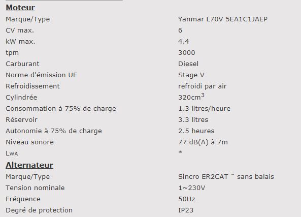 Ep4000de - 953010401 - Groupe électrogène Europower - 3.6 kVA max - 230V_1