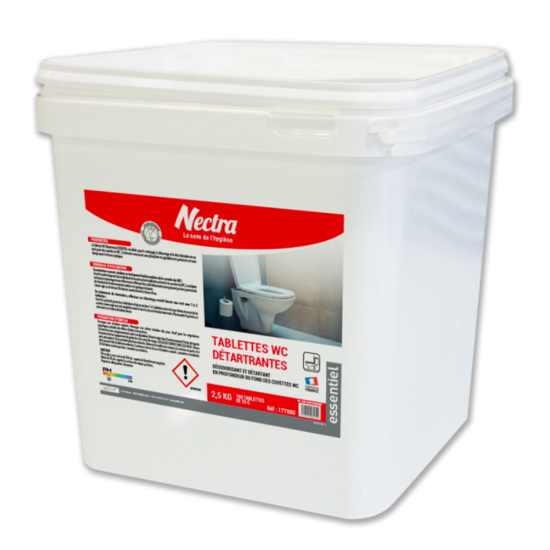 Novelty pastilles wc nettoyant detartrant concentre sans phosphate seau de 100 pastilles - 2.5kg_1