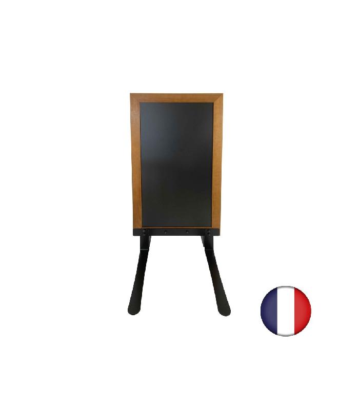 Panneau trottoir cadre bois sur piétement noir effet ressorts - Dimensions 124 x 63,5 cm - Référence : PFN733CH_1