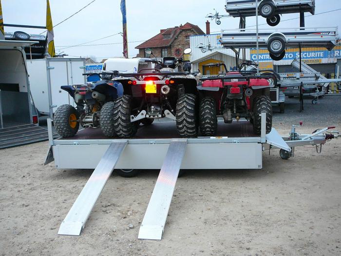 Remorque pour 2 quads et SSV - Humbaur Série 2000 - Dimensions jusqu'à 610x248 - PTAC 1200 à 3500kg_1