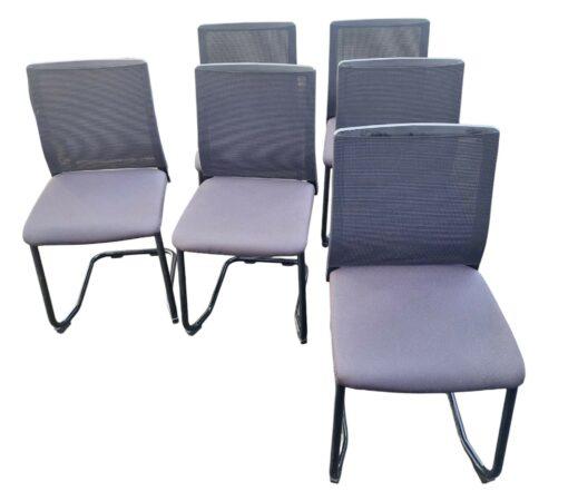 Steelcase - Chaise visiteur d'occasion - Pied luge - Design ergonomique - Matériaux durables_1