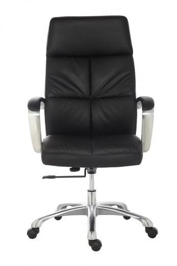 Fauteuil de Direction DORIAN Grand Confort - Dossier haut - Eco-cuir noir - Référence 7637 FR206_1