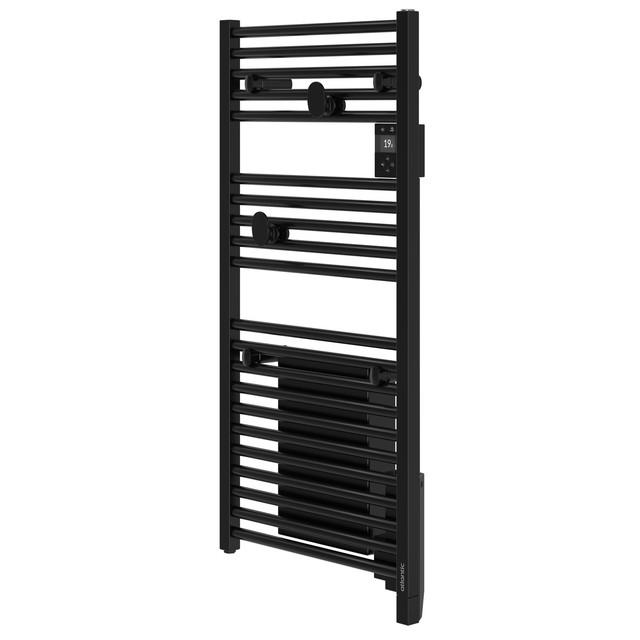 Radiateur sèche-serviettes connecté Doris 750W Noir - Atlantic - 850479_1