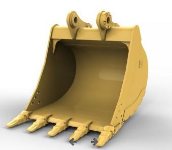 477-3379 godet d'excavation à usage normal avec lame de nivellement - caterpillar finance france - 1 200 mm (47 in) - capacité 1.18 m³_1