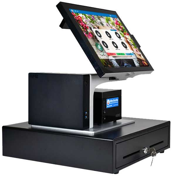 Caisse enregistreuse tactile pour fleuristes - PACK AURÈS SANGO reconditionné avec logiciel UltraCaisse et accessoires inclus_1