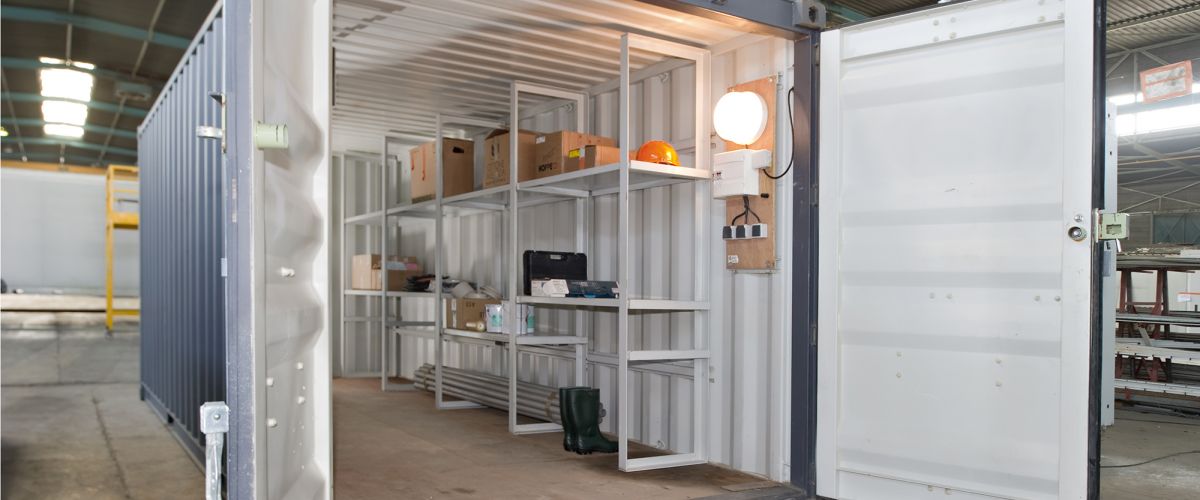 Containers de stockage en acier - 33 m³ - Sécurisés avec options d’aménagement Algecostorage_1