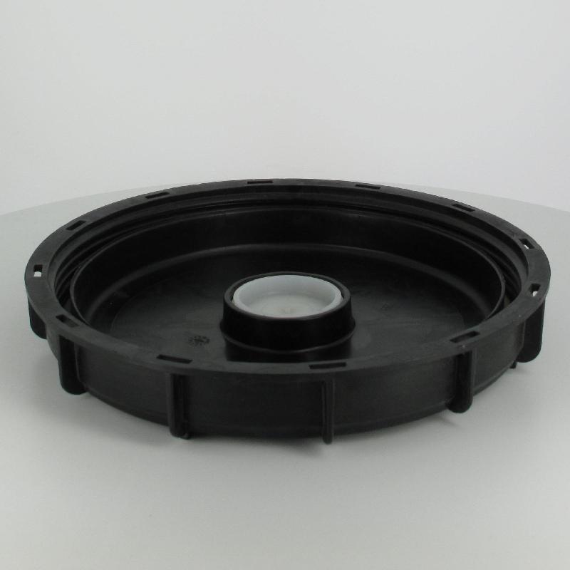 Couvercle Schütz Ø220 noir + bonde 2