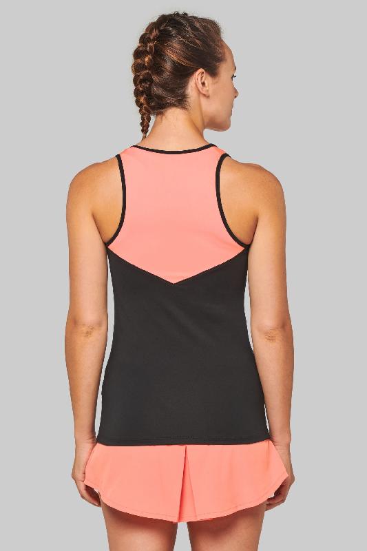 Débardeur de padel bicolore femme PROACT - Réf: PA4031 - 80% polyester, 20% élasthanne_1