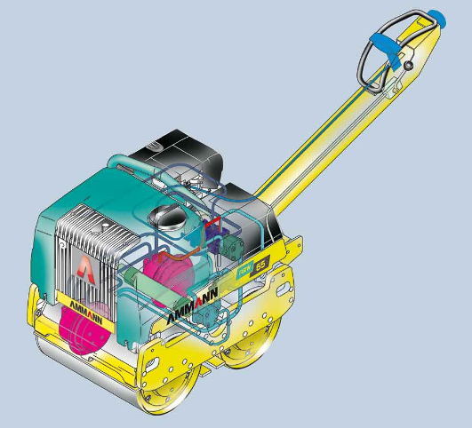 Machine de compactage à moteur diesel Yanmar