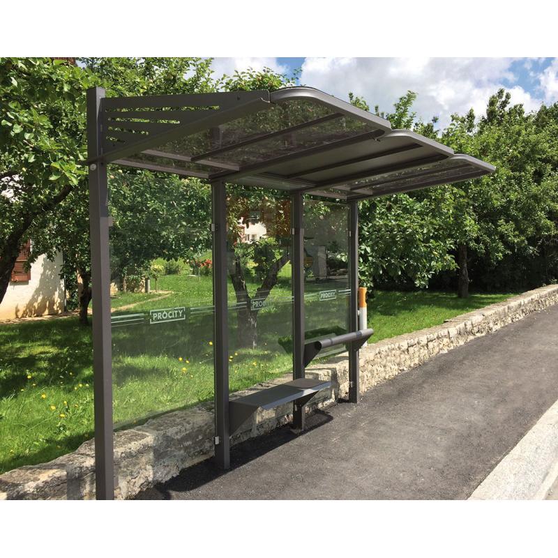 Station bus Conviviale® avec bardages verre - modularité, accessibilité et options personnalisées - ref : 529360.Gpro_1