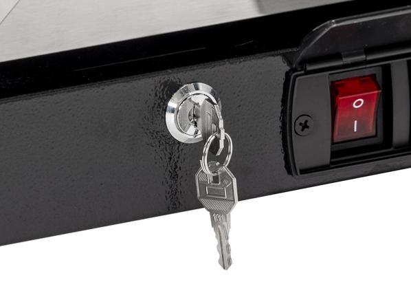 Arrière-bar noir 3 portes vitrées inox - 338 L | Coolhead - BBA348_1