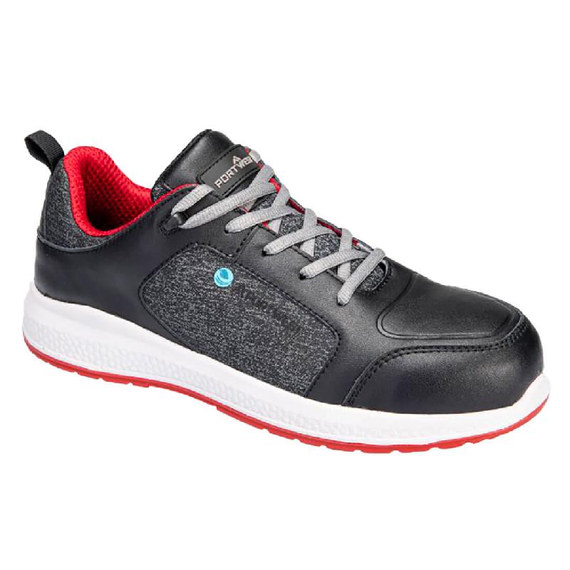 Basket Eco-conçu Composite S3S SR - Noir/Rouge / 38_1