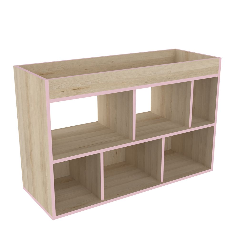 Bibliothèque 3 - Meuble de rangement pour crèches - Dimensions 1200mm x 782mm x 452mm - Structure PPM 19mm_1