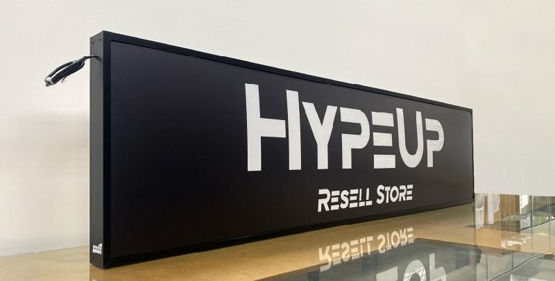 Caisson lumineux LED mince - 7 cm d'épaisseur - Aluminium et plexiglas - Intensité lumineuse réglable_1