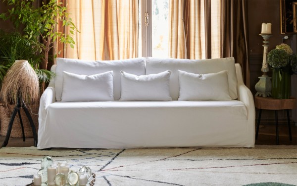 Canapé 2 places Carnac 145 cm - Home Spirit - Accoudoirs galbés et mono-assise déhoussable_1