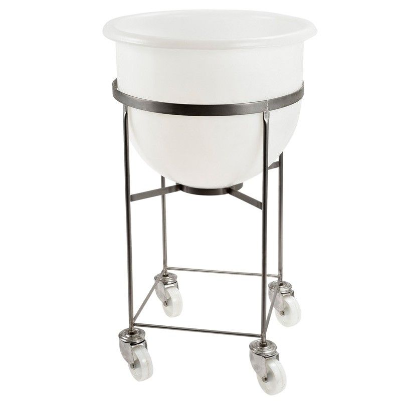 Chariot porte bac - Gilac - inox - 75 L - Ref. : G146121 - facilite le travail à hauteur d'homme_1